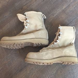 NWOT Bates Military Lace-Up Boots